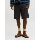 JACK & JONES Shorts mit Cargotaschen Modell 'COLE MATTY', Black, S