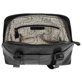 Spikes & Sparrow Henkeltasche, echt Leder, schwarz -