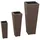 vidaXL Garten-Hochbeet 3-tlg. Poly Rattan Braun