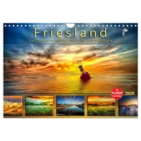 Calvendo Friesland, verzauberte Landschaft an der Nordsee (Wandkalender 2026