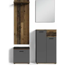 freiraum Spiegel >JAKOB< in Anthrazit 60 x 70 x 2 cm (BxHxT) - Grau