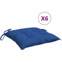 vidaXL Palettenkissen 50 x 50 x 7 cm blau 6 St.
