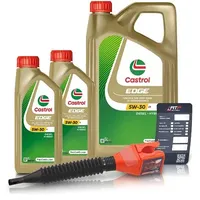Castrol 7 L EDGE 5W-30 C1 + Ölwechsel-Anhänger + Einfülltrichter [Hersteller-Nr. 15F827]