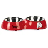 Karlie Hundenapf Jairo 1800 ml rot Dinner Set 2 x 900 ml