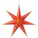 Rico Design Papierstern, Rot/Gold, FSC MIX