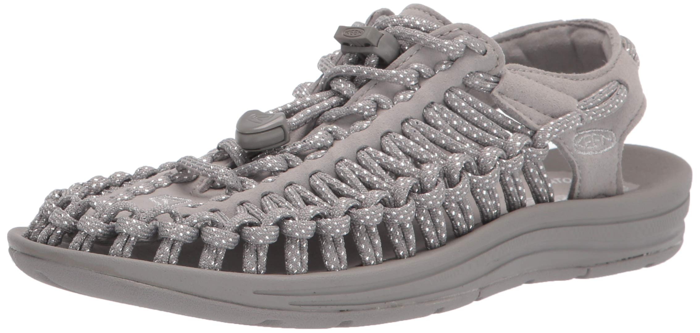 KEEN Damen Uneek Sandale, Silber/Nieselregen, 37.5 EU - 37.5 EU