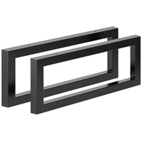 sossai® Waschtischbefestigung Stahl Waschtischkonsole, schwarzmatt, 50cm schwarz 3 cm x 20 cm x 50 cm