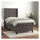 vidaXL Boxspringbett 100 x 200 cm Dunkelgrau