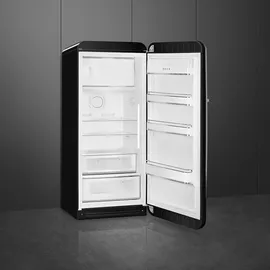 Smeg FAB28RBL6 Retro-Kühlschrank (270 l, 1530 mm hoch, Schwarz)