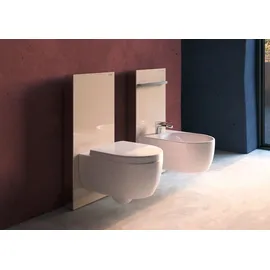 Geberit Monolith Sanitärmodul für Stand-WC, 114 cm, Glas weiß