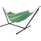 Spetebo Doppel Hängematte mit Gestell - 285x120x110 cm - bis 150 Kg