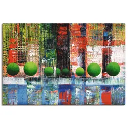 Artland Wandbild »Skyline Vancouver Downtown abstrakt«, Kanada, (1 St.), als Leinwandbild, Wandaufkleber in verschied. Größen Artland Farbe Bild(er): blau