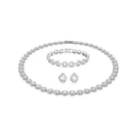Swarovski Una Angelic Set Rund Weiß Rhodiniert