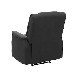 Mendler Fernsehsessel HWC-F23, Relaxsessel Liege Sessel, Stoff/Textil 102x79x96cm grau ohne Massage- und Wärmefunktion