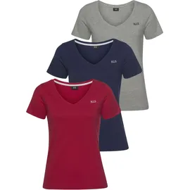 H.I.S. Essential-Basics Blau/Grau/Rot 32/34