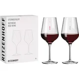 Ritzenhoff & Breker RITZENHOFF Rotweinglas Sternschliff 1, im 2er Set Inhalt 570 ml