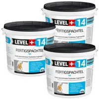 LEVEL PLUS 60 kg Fertigspachtel Spachtelmasse Glättspachtel Fugenspachtel reinweiss