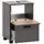 Schildmeyer Waschbeckenunterschrank Katta 158580, anthrazit/Akustikpaneel Optik, 40,2 x 35 x 60,8 cm