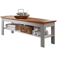 Kiefer massiv Main Möbel Sitzbank 140cm Kiefer weiß SZ-0132