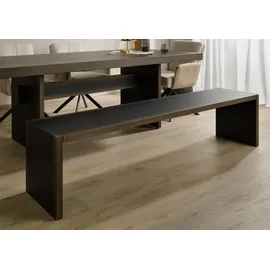 MASSIVMOEBEL24.DE Bank Eiche 193x40x45 dunkelbraun lackiert BEAMS 85