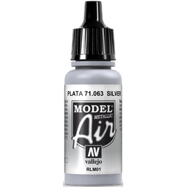 Vallejo Model Air Acrylfarbe, 17 ml metallic silver