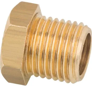 Messing Reduzierstück Innengewinde x Aussengewinde (Messing Reduzierstück Innengewinde x Aussengewinde: Messing Reduzierstück 3/8" IG x 1/2" AG)