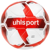 Uhlsport Fußball ATTACK ADDGLUE, weiß/rot/silber, 5