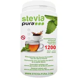 steviapura | Stevia Tabs | Stevia Süßstofftabletten | Süßungsmittel in der günstigen Nachfüllpackung - 1200 Stück + Gratis Dosierspender