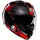 AGV K3 Striga Integralhelm - Schwarz/Grau/Rot / L