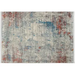 Teppich , mehrfarbig , Synthetische Fasern , Maße (cm): B: 140 H: 0,9