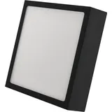 EMOS LED Panel 12,5 W, quadratische 1100 lm Deckenleuchte, Wandleuchte 17 cm, 3 einstellbare Lichtfarben, inkl. LED-Treiber, schwarz
