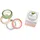 Folia Washi-Dekor Deko-Klebeband pastell 4 Rollen 10mm und 15mm x 5m