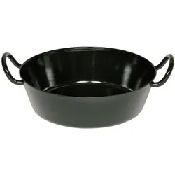 Riess Classic Schnitzelpfanne 24 Emaille schwarz für alle Herdarten