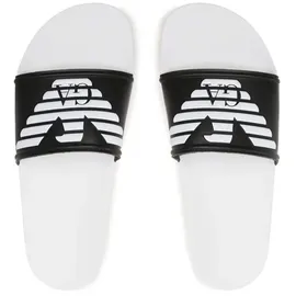 Emporio Armani Strandschuhe-44 weiße Flip-Flops - Schwarz, weiß