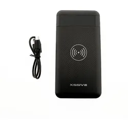 Powerbank kabellos Ladegerät 10000 mAh für Smartphone 3 Input 2 Output