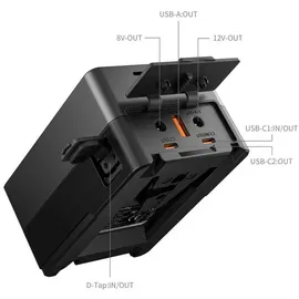 SmallRig Vb99 Pro mini V Mount Kit (Kamera Akku), Kamera Stromversorgung, Schwarz