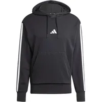 Adidas Herren ESSENTIAL THREE STRIPES French Terry HOODIE, black/white,
