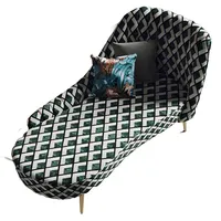 Xlmoebel Chaiselongue Neuheit Polsterliege Clubmöbel Relaxsofa Chaiselongue Textil-Liege, Hergestellt in Europa bunt