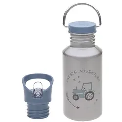 LÄSSIG Trinkflasche aus Edelstahl, Adventure Tractor 500 ml