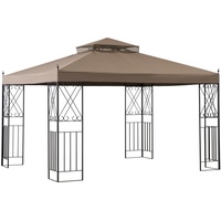 Pavillon, Metall, 360x280x300 cm, wetterfest, Sonnen- & Sichtschutz, Pavillons