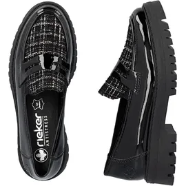 Rieker Damen 47550 Loafer, schwarz 00, 40 EU