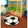 HANSE HOME PP Fußball Rund Spielteppich – Kinderteppich rutschfest Kurzflor Teppich Fußball-Spielteppich Fußball-Motiv für Schlafzimmer, Kinderzimmer, Spielzimmer – Ø 100cm