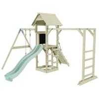 OUTDOORTOYS Spielturm Malmö mit Kinderschaukel, Mintgrün