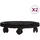 vidaXL Pflanzenroller 30 cm Schwarz
