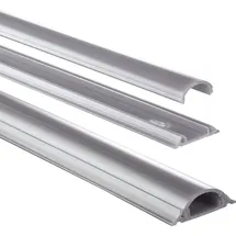 Hama Pvc Kabelkanal halbrund, 100/3,5/0,9cm Grau