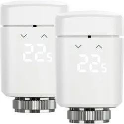 EVE Heizkörperthermostat "Thermo (Matter)-2er Pack", weiß (grundfarbe), 2 St., Heizkörperthermostate