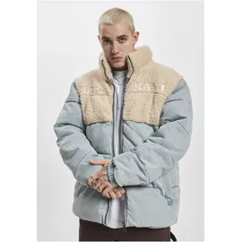 Karl Kani Retro Denim Teddy Puffer Jacket light dirty blau 32