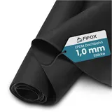 FIFOX - Langlebige EPDM Dachfolie für Carports und Gartenhäuser - Stärke 1 mm - 12,2 m x 0,5 m - EPDM Folie schwarz zur Dachabdichtung - Dachfolie wasserdicht