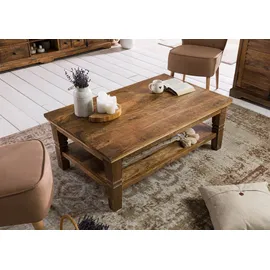 Massivmoebel24 Couchtisch Mango 120x75x45 dunkelbraun geölt RODEZ #123