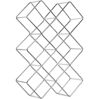 DESIGN DELIGHTS Weinregal 37,5 x 46 x 10 cm Silber